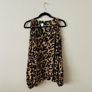 West 36th Cheetah Print Blouse. Size Large